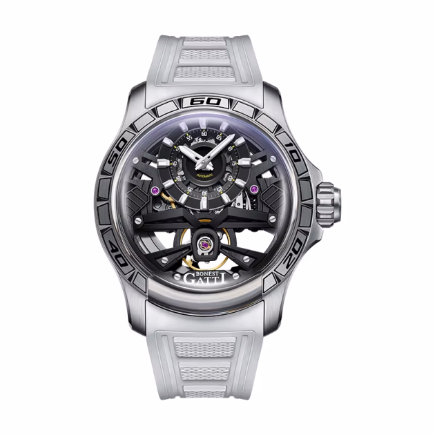 Часовник Bonest Gatti Reverse Gravity 45мм - Automatic - Бял