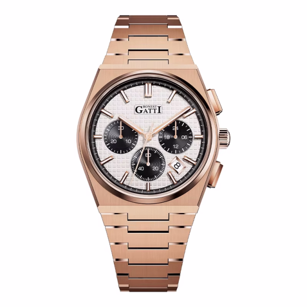 Bonest Gatti Stainless Steel 42мм, Кварц механизъм, Златен