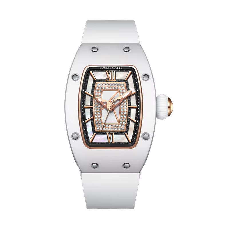 Часовник Bonest Gatti Classy Series 32мм – Mechanical – Бял