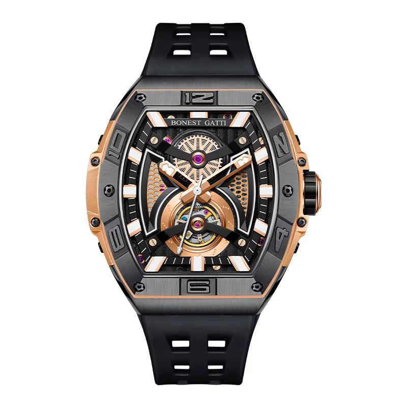 Часовник Bonest Gatti Reverse Gravity 42мм - Automatic - Златист