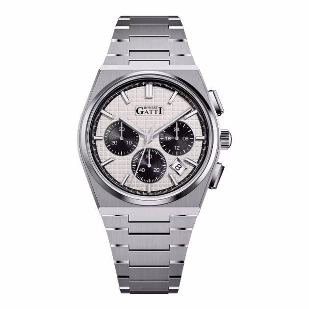 Bonest Gatti Stainless Steel 42мм, Кварц механизъм, Сив