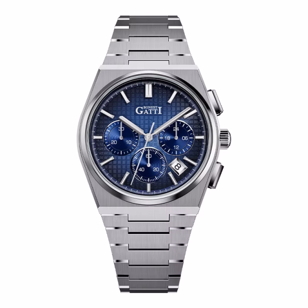 Часовник Bonest Gatti Character Series 42мм - Quartz - Син