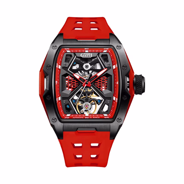 Часовник Bonest Gatti Choose Unique 46мм - Automatic - Червен