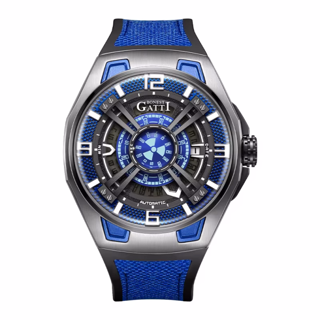 Часовник Bonest Gatti Reverse Gravity 43мм - Automatic - Син