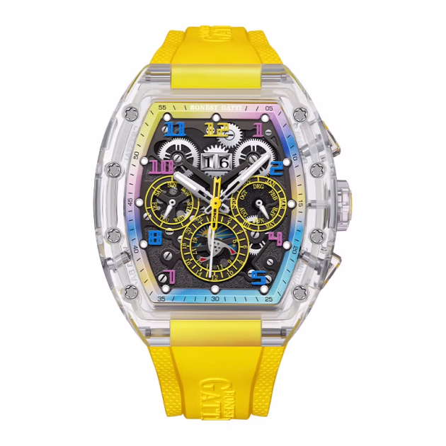 Часовник Bonest Gatti Topspeed Series 45мм - Automatic - Жълт